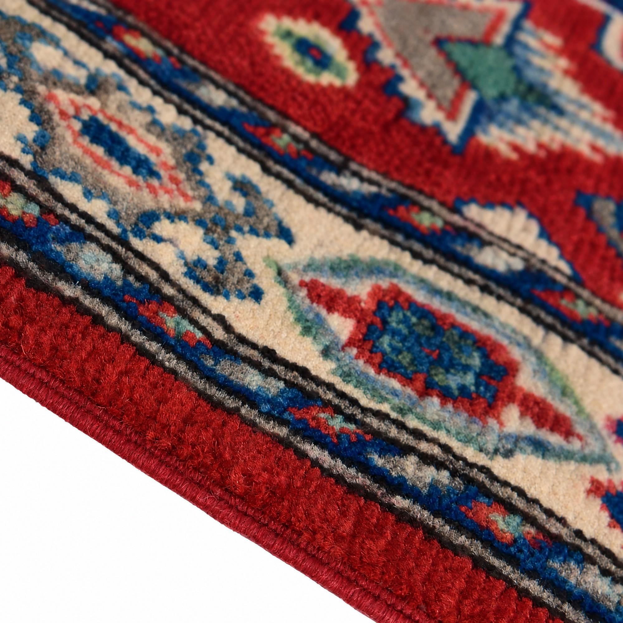 80cm x 125cm Hand Knotted Kazak Rug