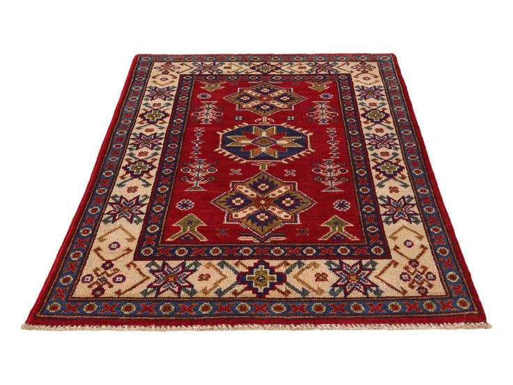 Detail image of 2' 8 x 4' 1 Hand Knotted Kazak Rug