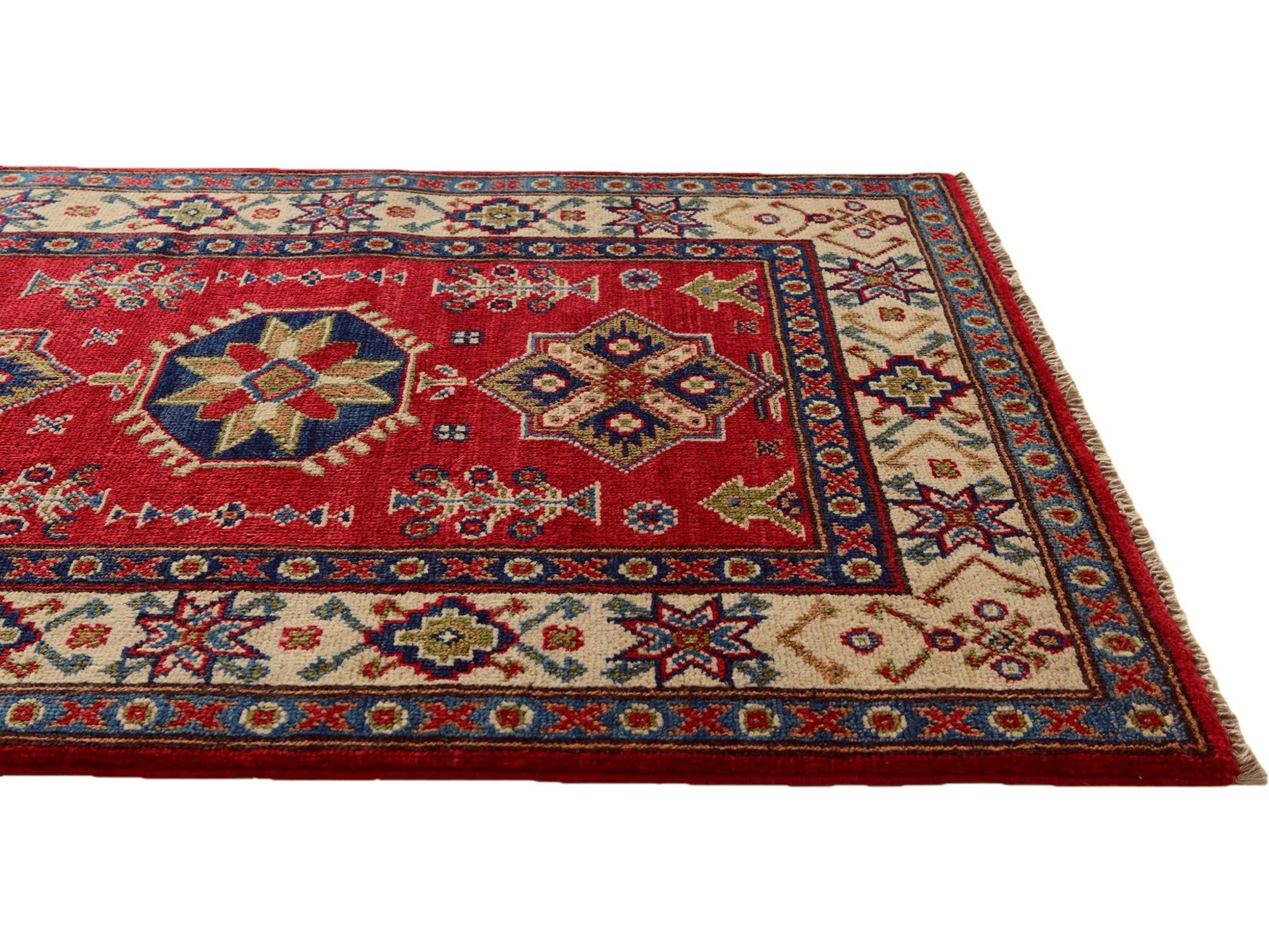 2' 8 x 4' 1 Hand Knotted Kazak Rug