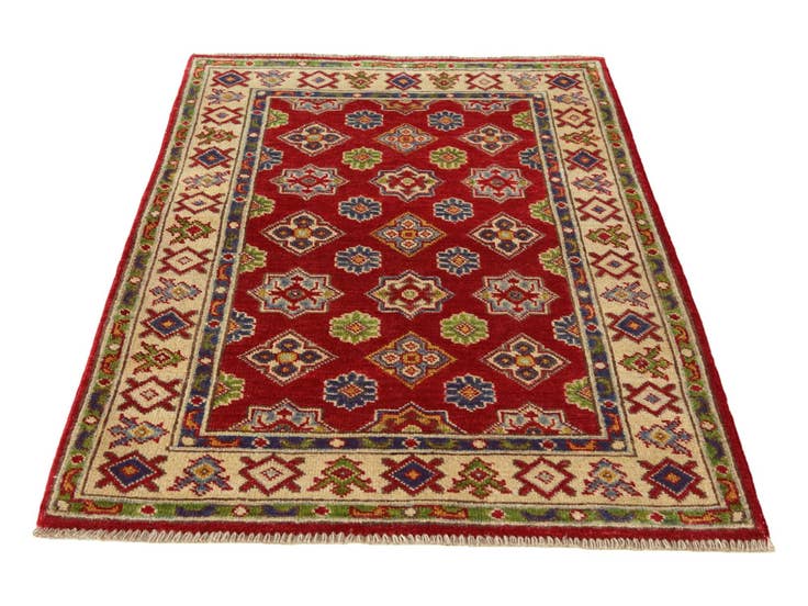 Detail image of 2' 8 x 4' Hand Knotted Kazak Rug