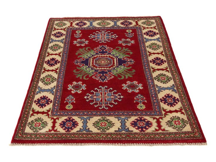 Detail image of 2' 10 x 4' 2 Hand Knotted Kazak Rug