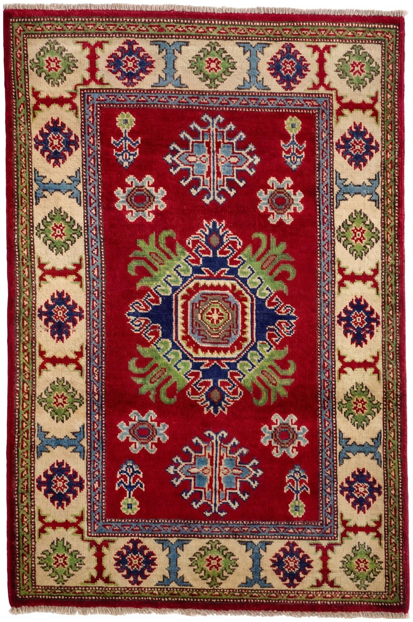 2' 10 x 4' 2 Hand Knotted Kazak Rug