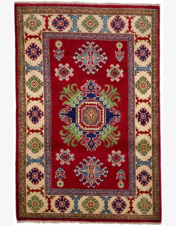 2' 10 x 4' 2 Hand Knotted Kazak Rug