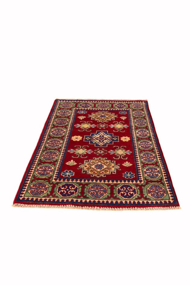 Detail image of 2' 7 x 4' 2 Hand Knotted Kazak Rug