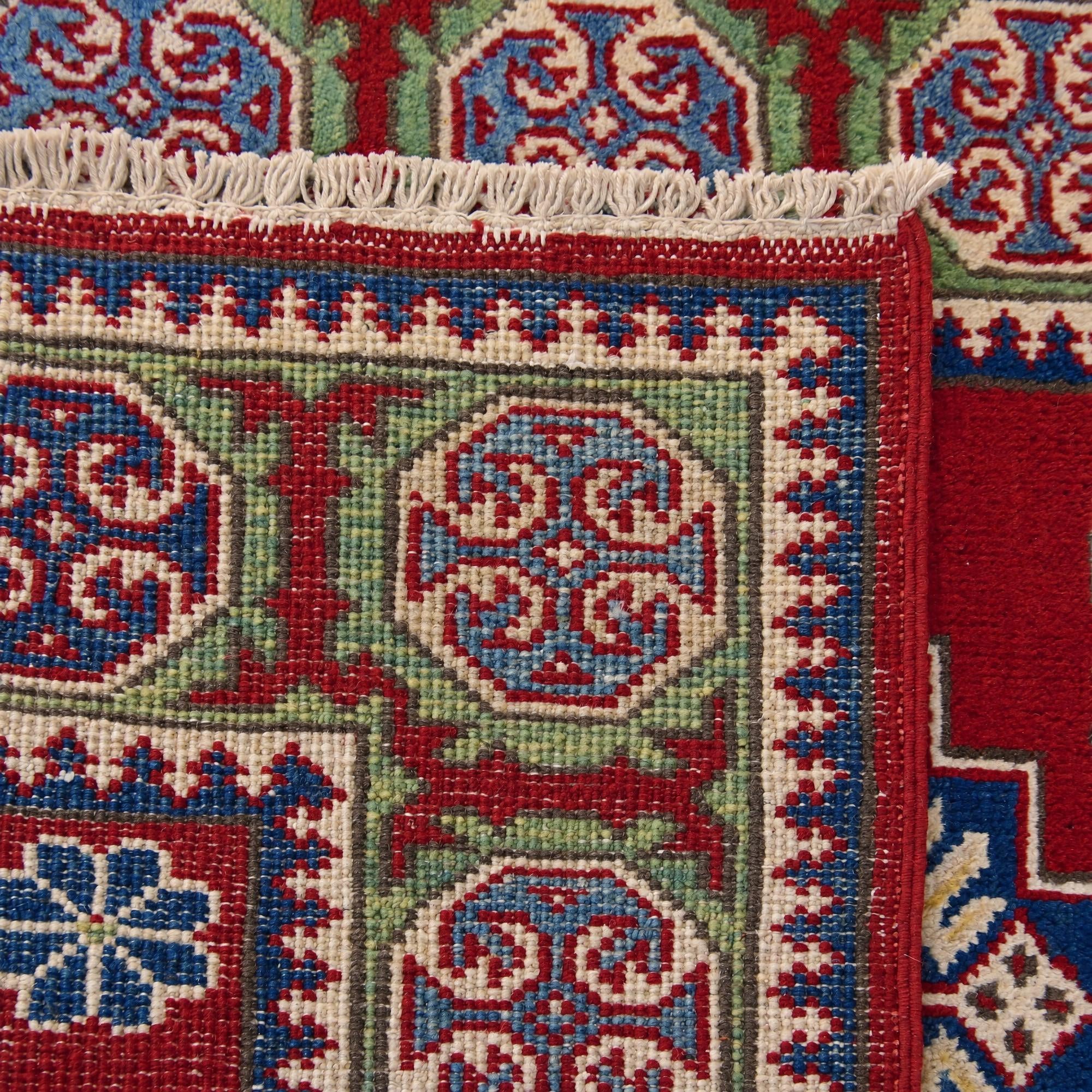 80cm x 125cm Hand Knotted Kazak Rug