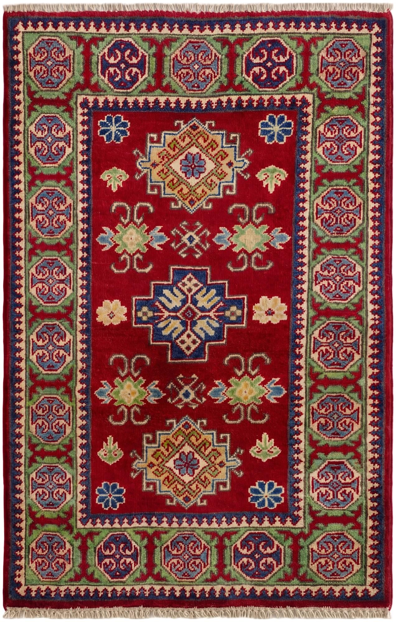 2' 7 x 4' 2 Hand Knotted Kazak Rug