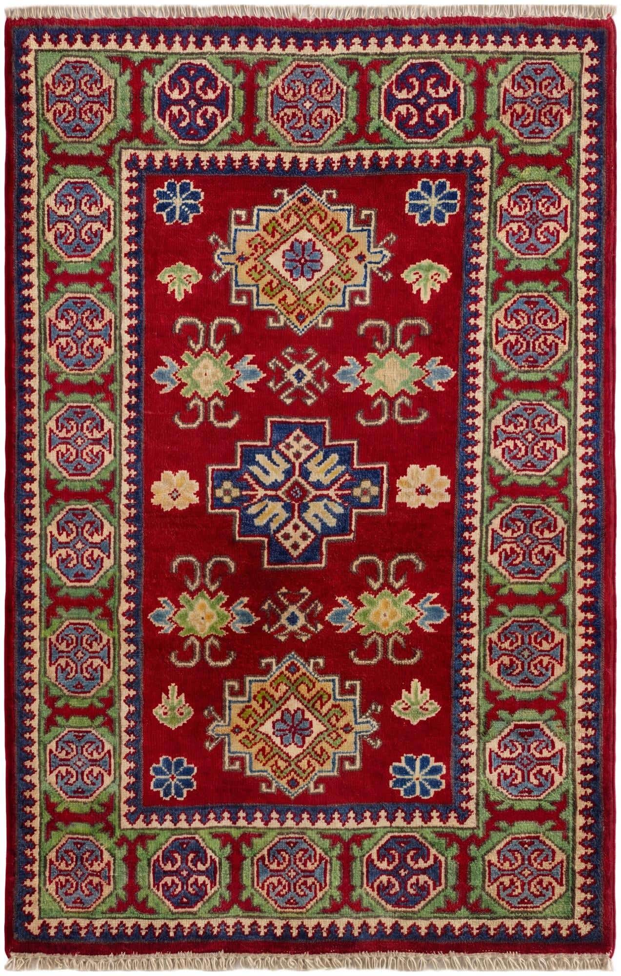 2' 7 x 4' 2 Hand Knotted Kazak Rug