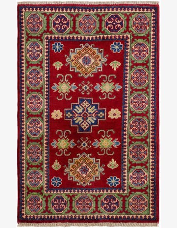 2' 7 x 4' 2 Hand Knotted Kazak Rug