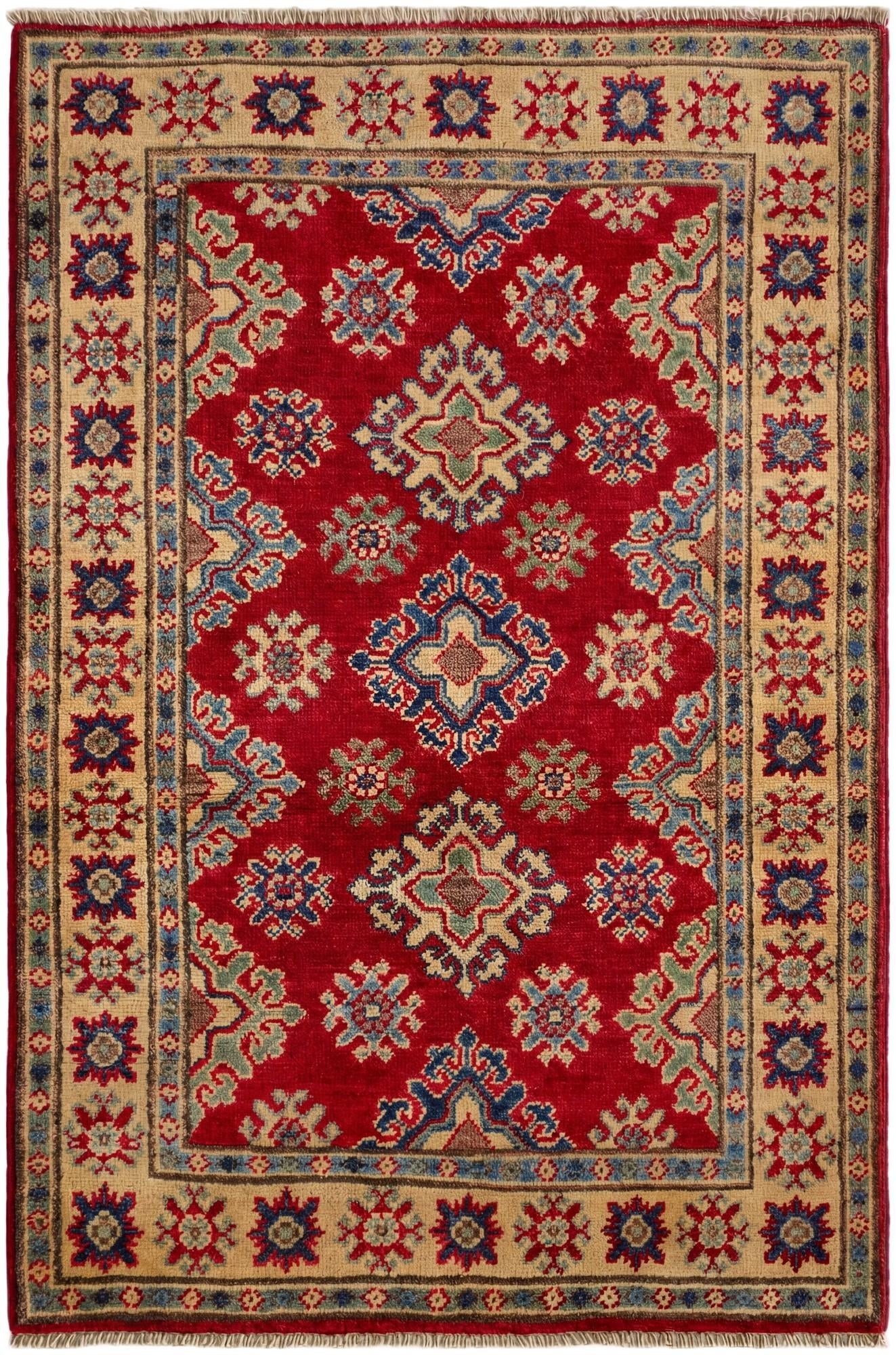 2' 8 x 4' Hand Knotted Kazak Rug