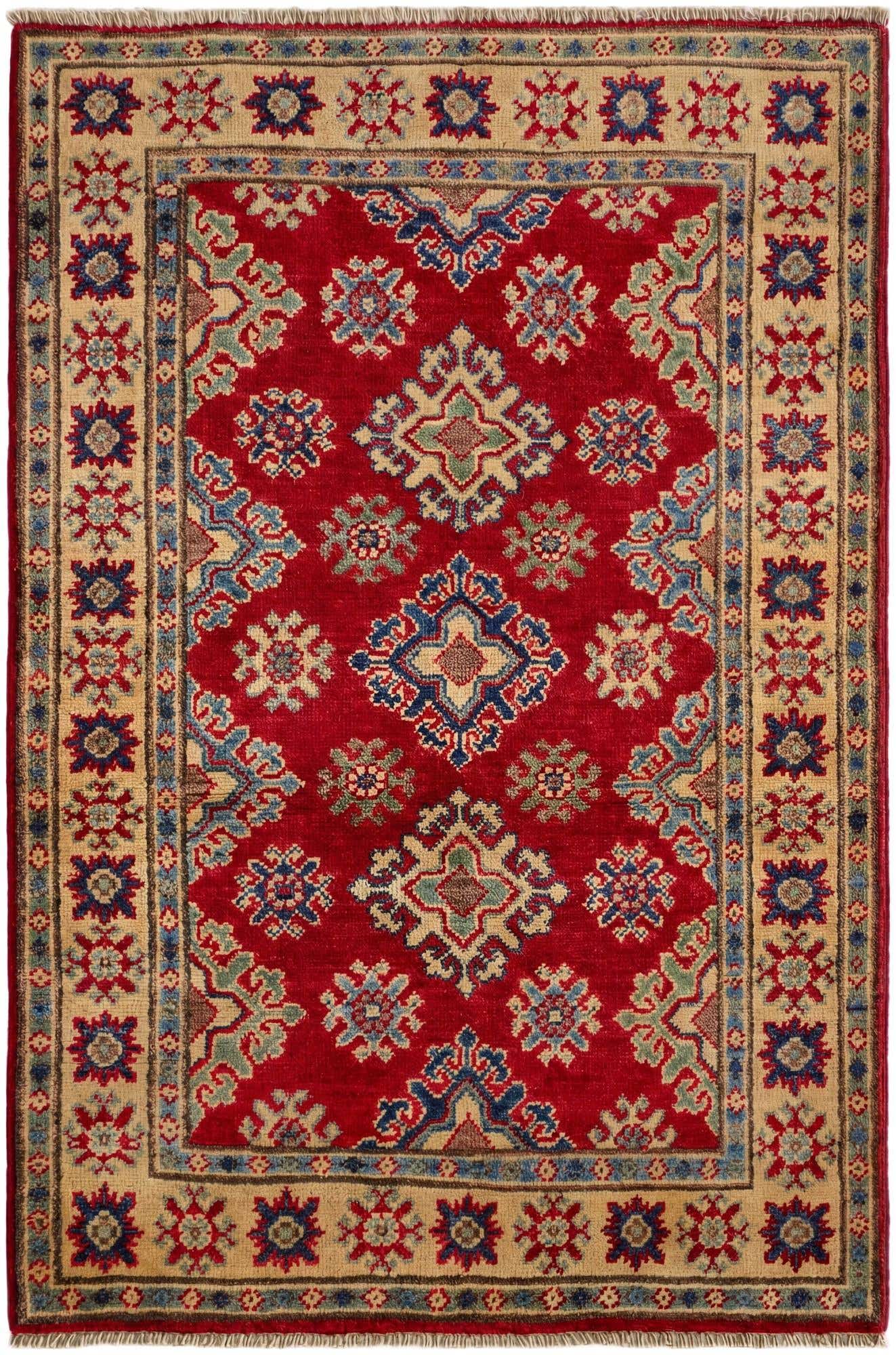 2' 8 x 4' Hand Knotted Kazak Rug