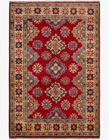 2' 8 x 4' Hand Knotted Kazak Rug