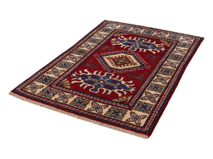 Detail image of 2' 8 x 4' 1 Hand Knotted Kazak Rug