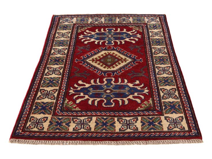 Detail image of 2' 8 x 4' 1 Hand Knotted Kazak Rug