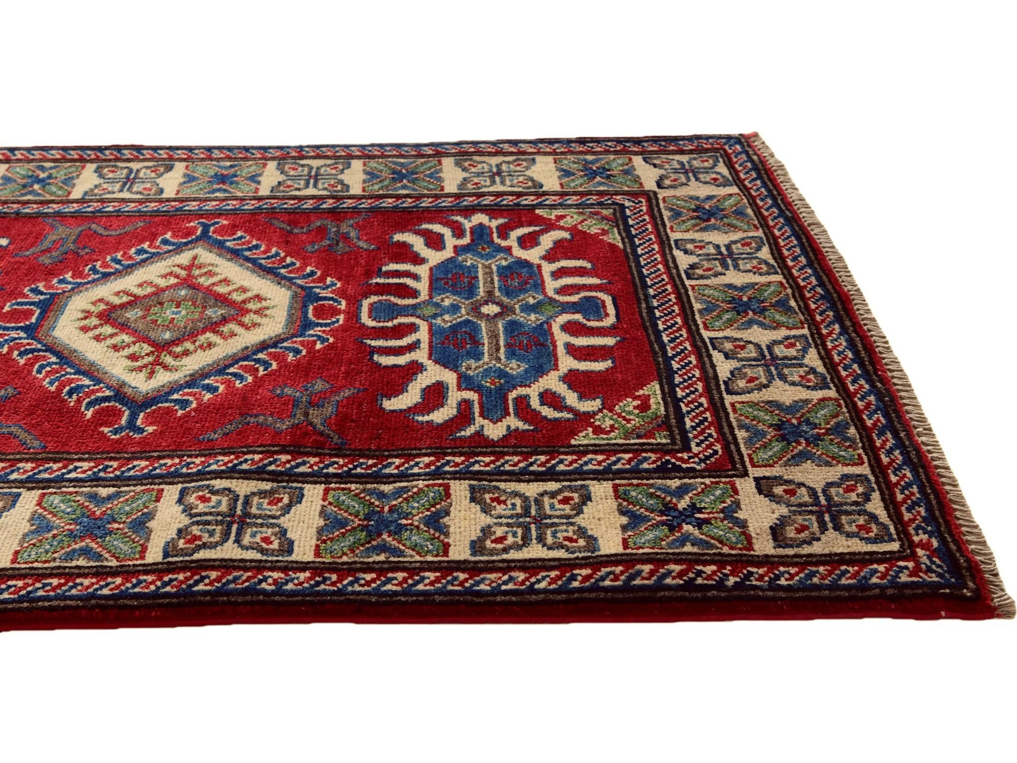 2' 8 x 4' 1 Hand Knotted Kazak Rug
