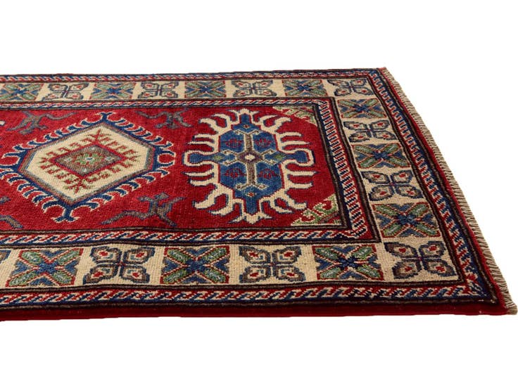 Detail image of 2' 8 x 4' 1 Hand Knotted Kazak Rug