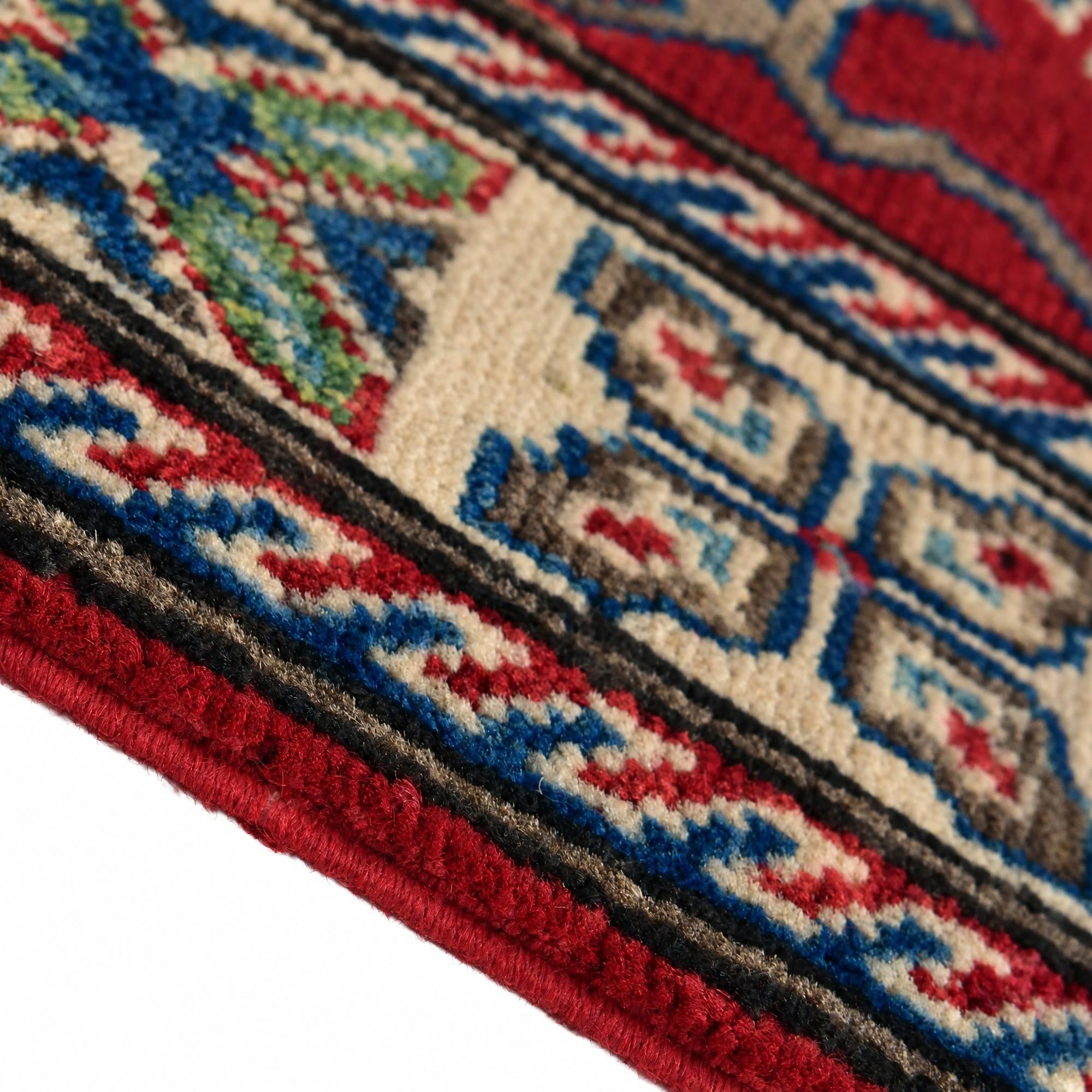 80cm x 125cm Hand Knotted Kazak Rug