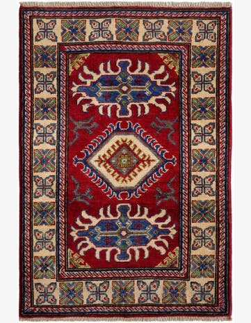 2' 8 x 4' 1 Hand Knotted Kazak Rug