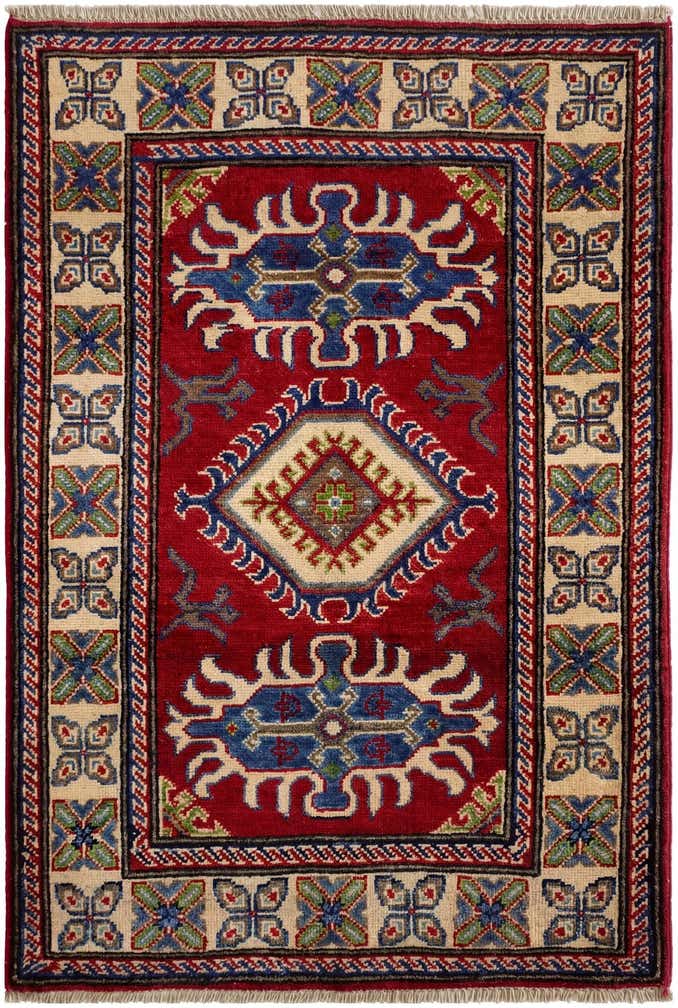 2' 8 x 4' 1 Hand Knotted Kazak Rug
