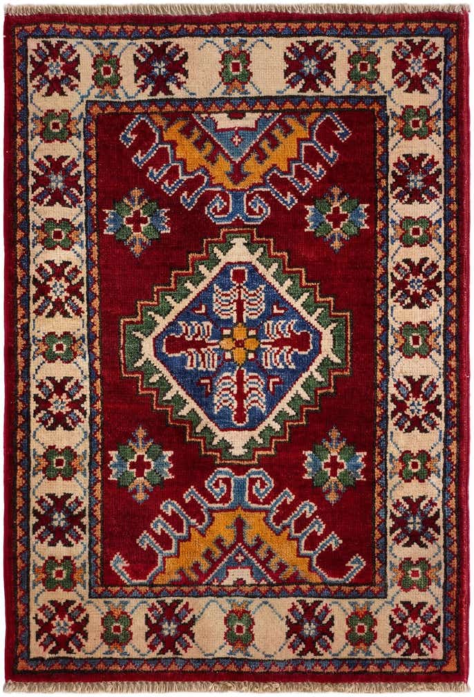 2' x 2' 11 Hand Knotted Kazak Rug