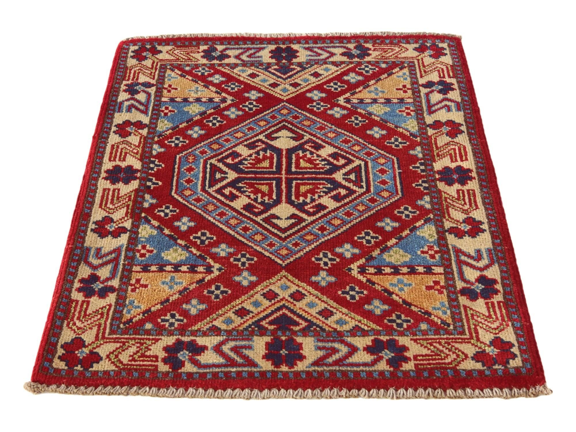2' x 2' 10 Hand Knotted Kazak Rug