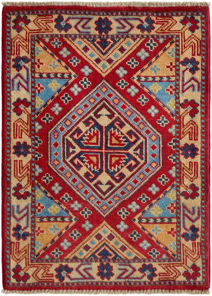 2' x 2' 10 Hand Knotted Kazak Rug