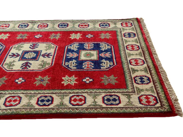 Detail image of 2' 1 x 2' 11 Hand Knotted Kazak Rug