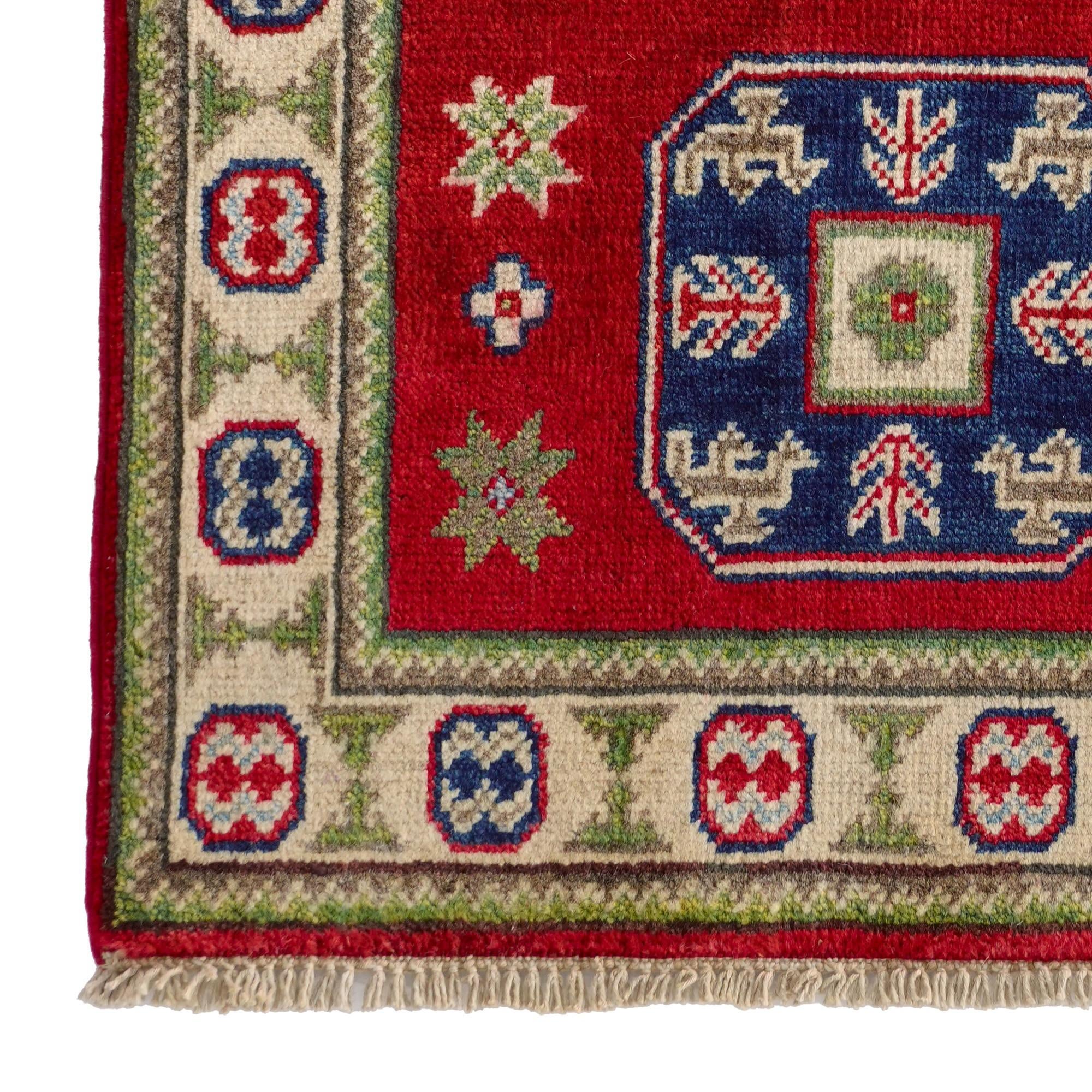 2' 1 x 2' 11 Hand Knotted Kazak Rug
