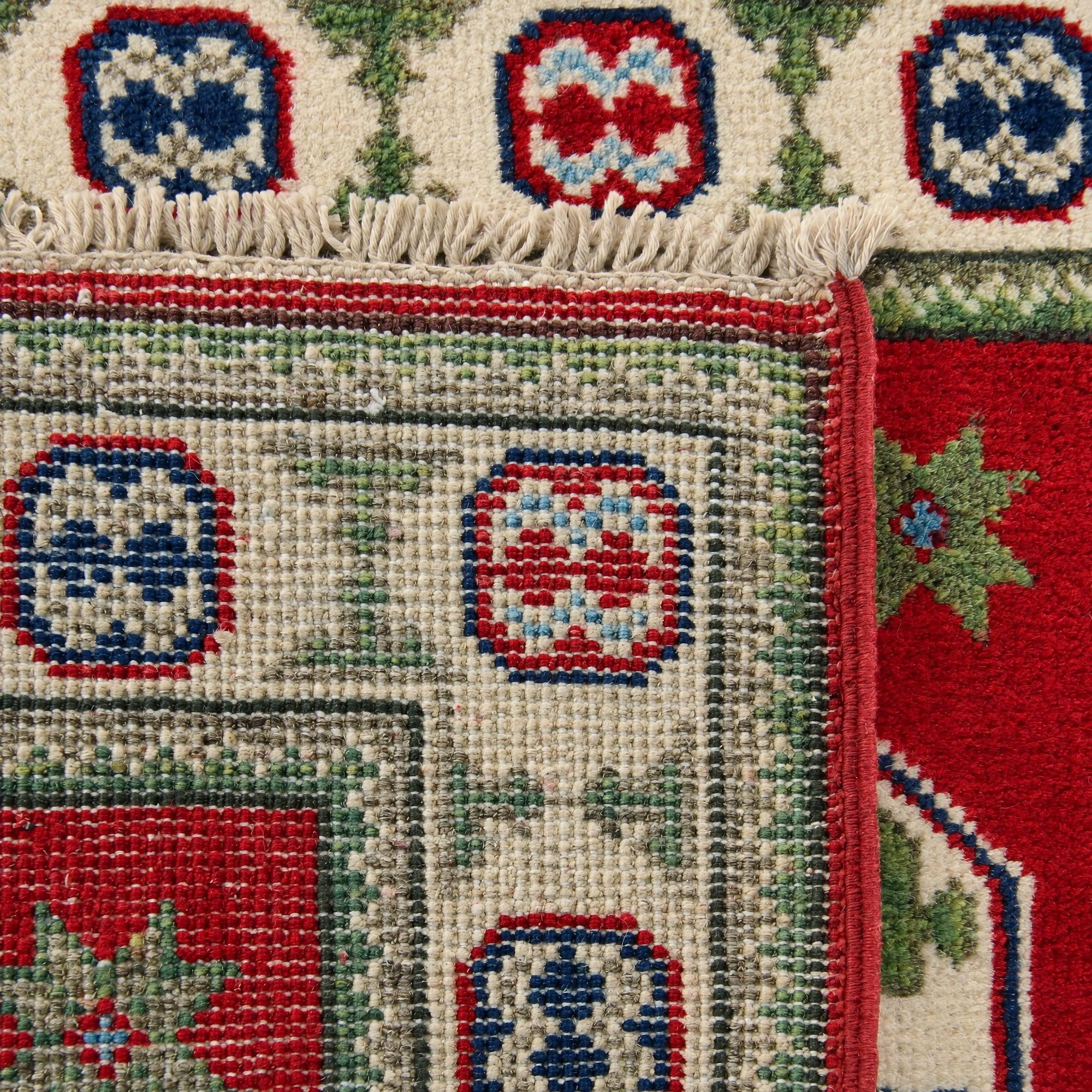 65cm x 90cm Hand Knotted Kazak Rug