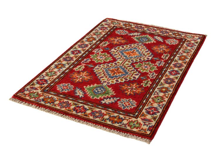 Detail image of 2' x 3' 1 Hand Knotted Kazak Rug