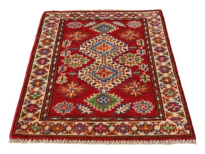 2' x 3' 1 Hand Knotted Kazak Rug
