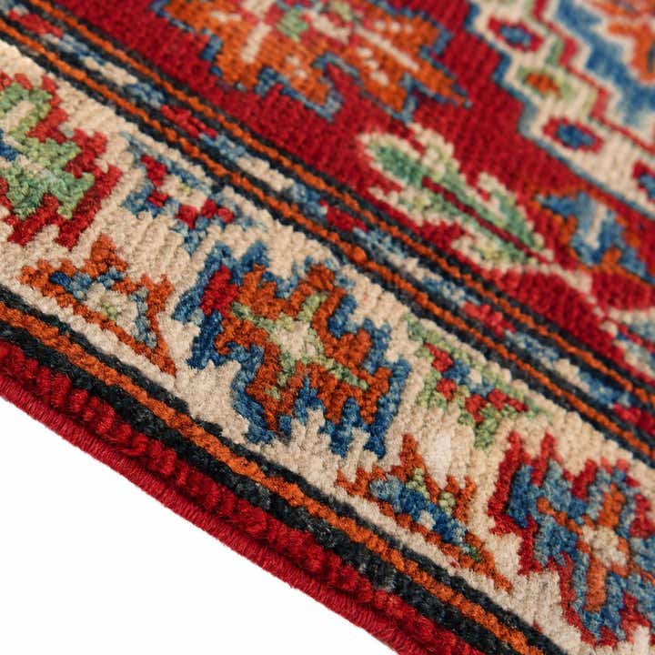 60cm x 95cm anudado a mano Kazak Alfombra