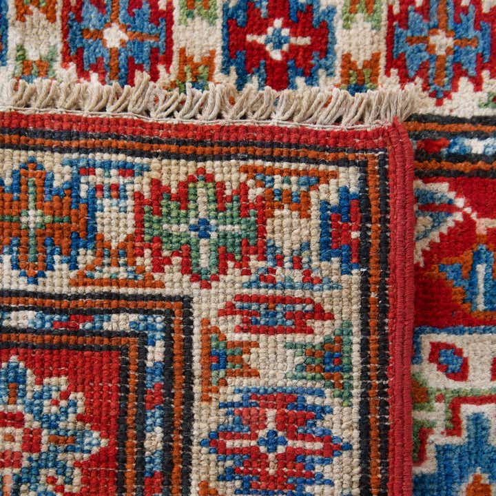 60cm x 95cm anudado a mano Kazak Alfombra