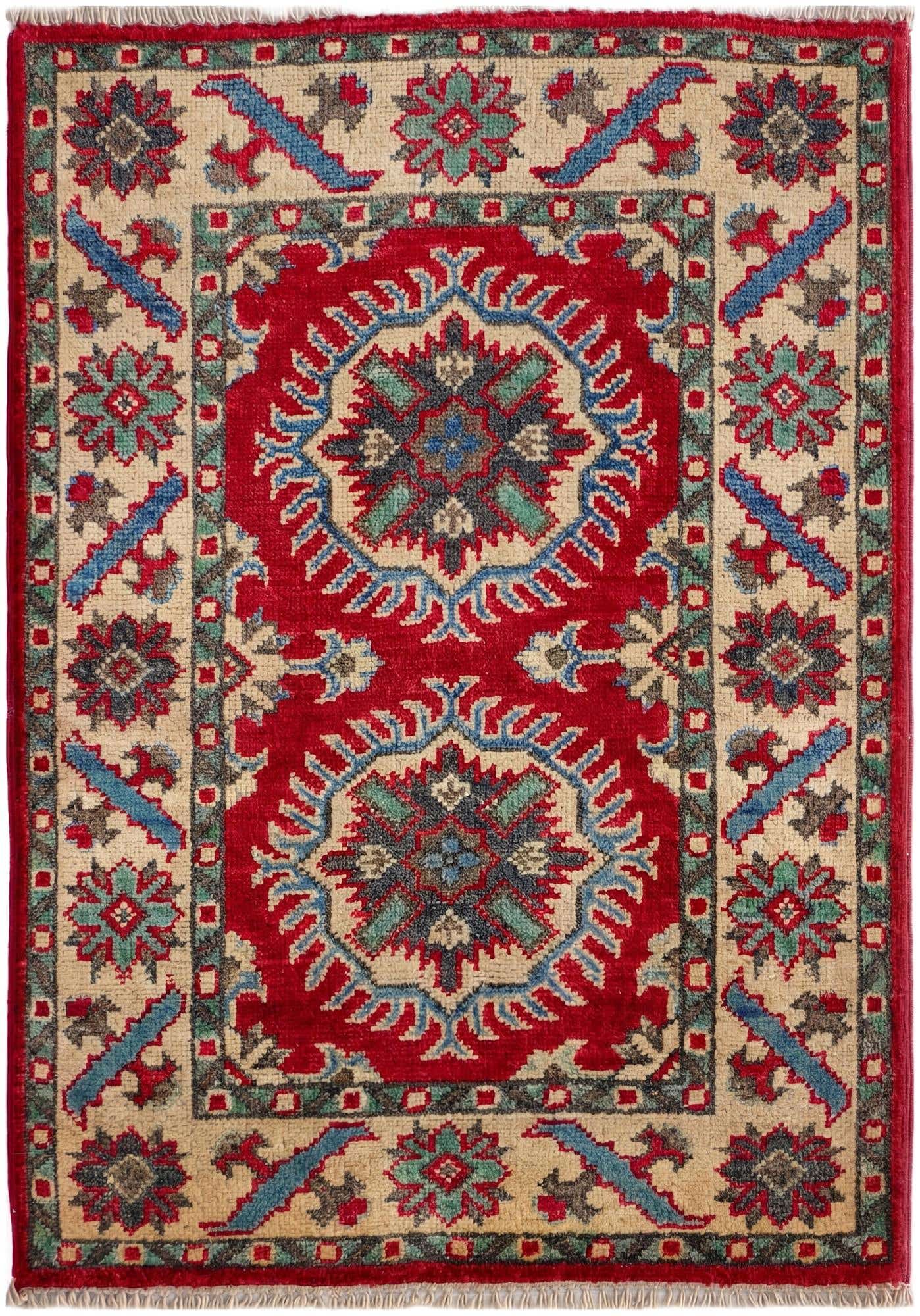 2' x 2' 10 Hand Knotted Kazak Rug