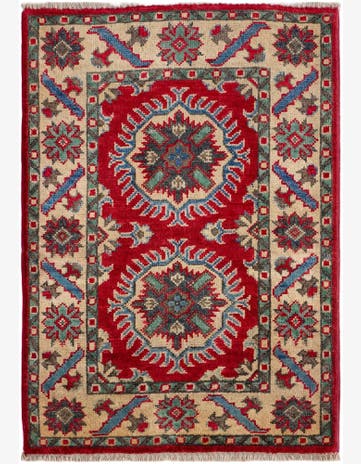 2' x 2' 10 Hand Knotted Kazak Rug