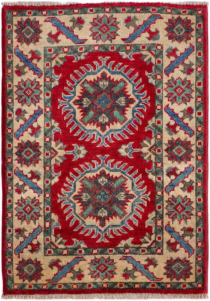2' x 2' 10 Hand Knotted Kazak Rug