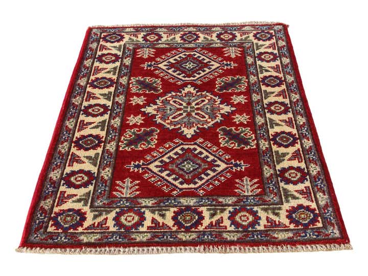 2' 1 x 3' Hand Knotted Kazak Rug