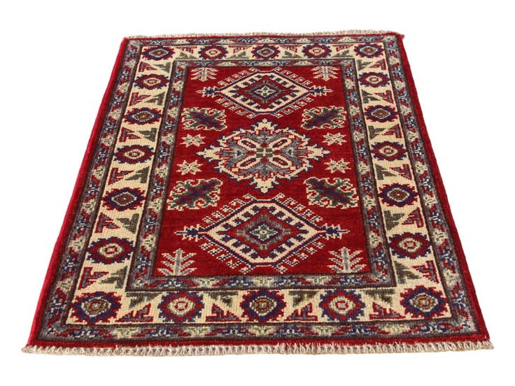 Detail image of 2' 1 x 3' Hand Knotted Kazak Rug