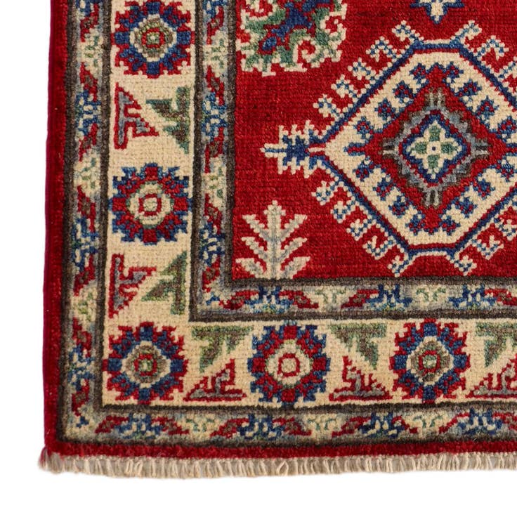 Detail image of 2' 1 x 3' Hand Knotted Kazak Rug