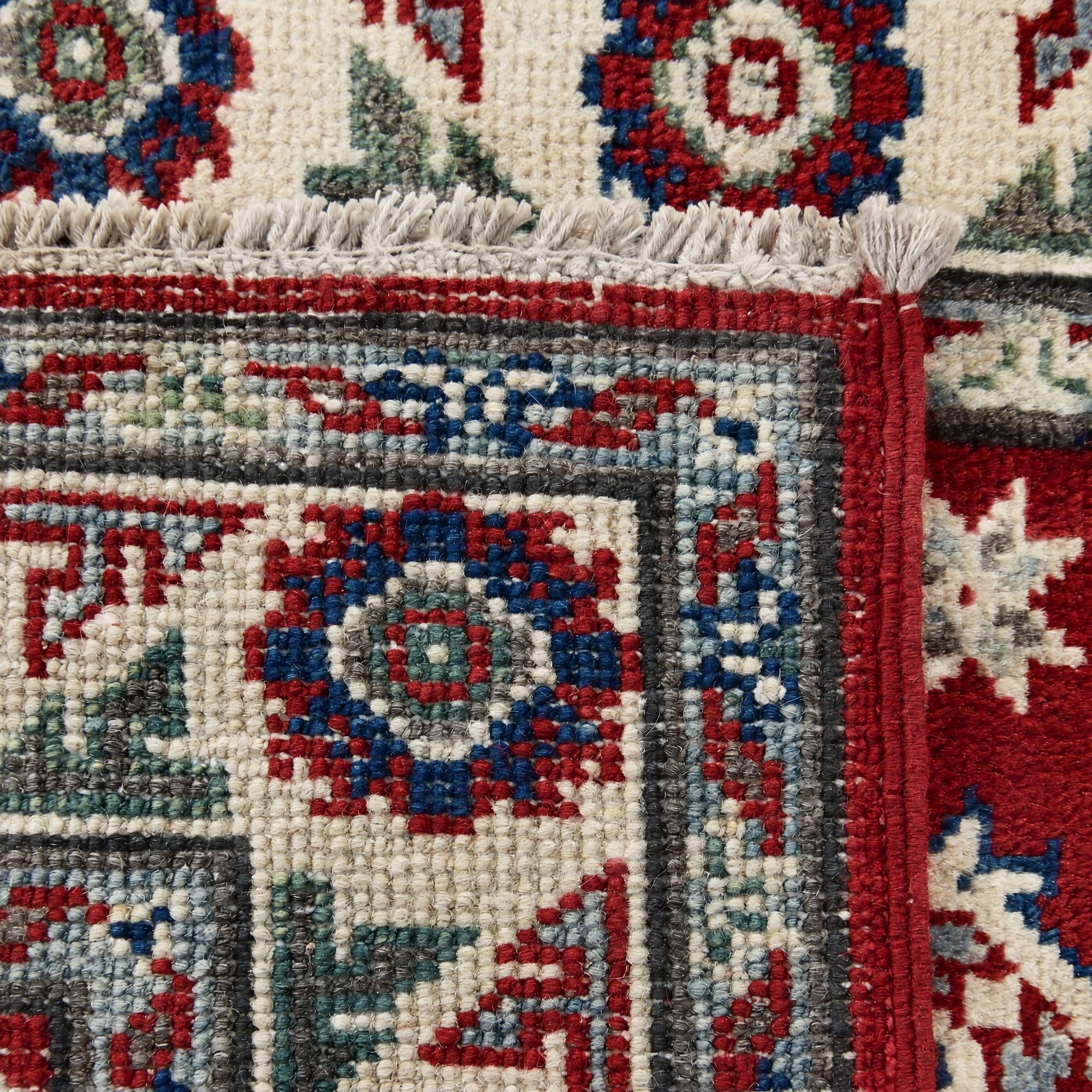 65cm x 90cm Hand Knotted Kazak Rug