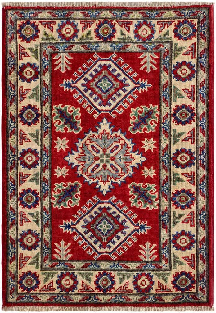 2' 1 x 3' Hand Knotted Kazak Rug
