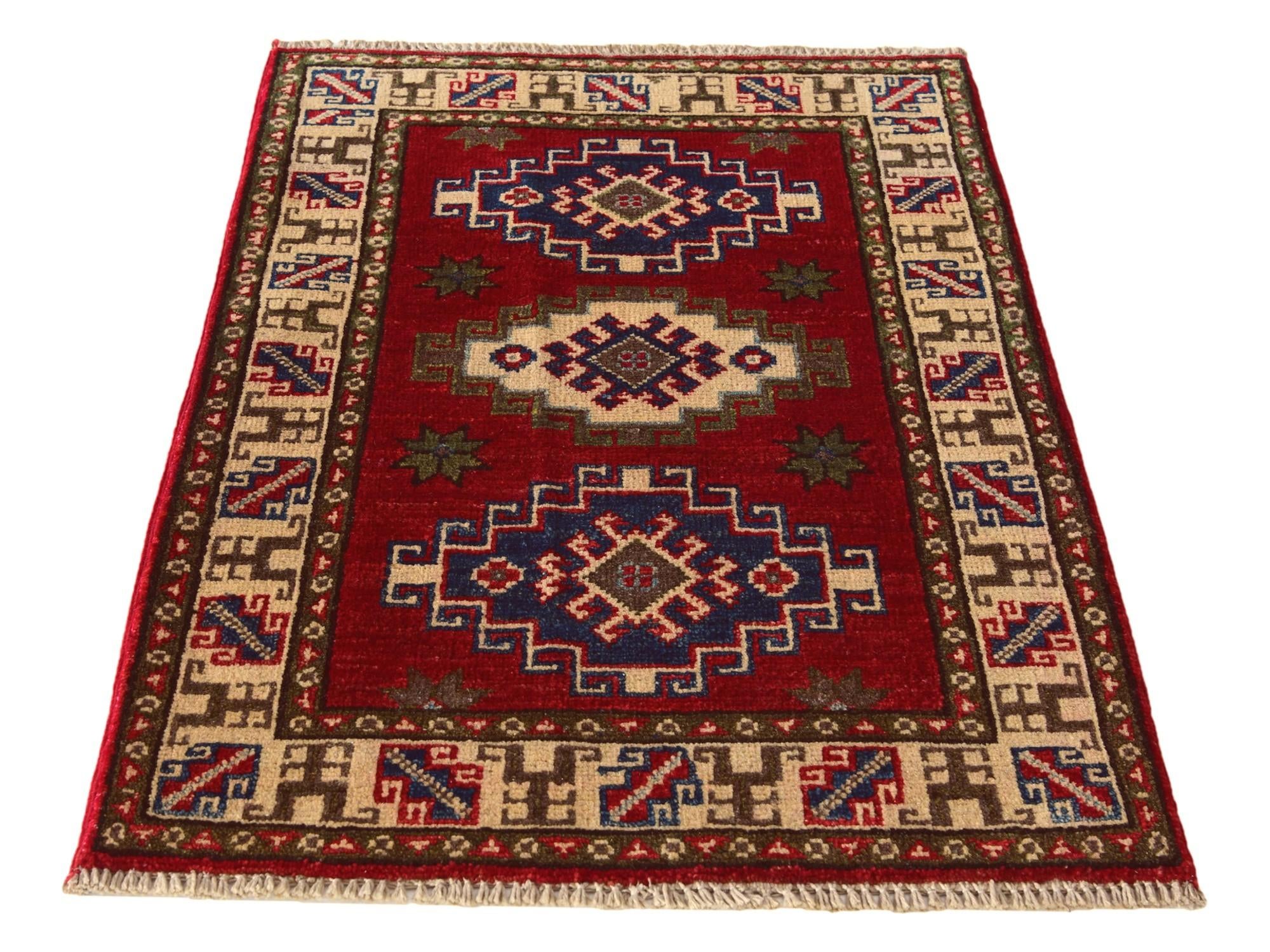 2' 1 x 2' 10 Hand Knotted Kazak Rug