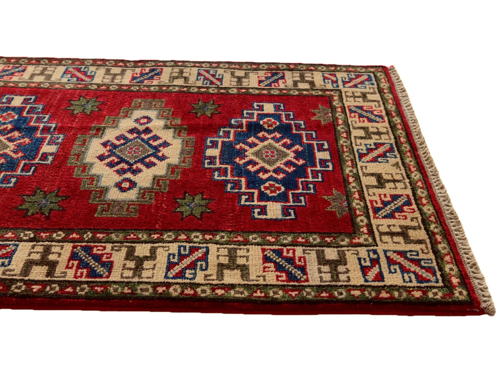 2' 1 x 2' 10 Hand Knotted Kazak Rug