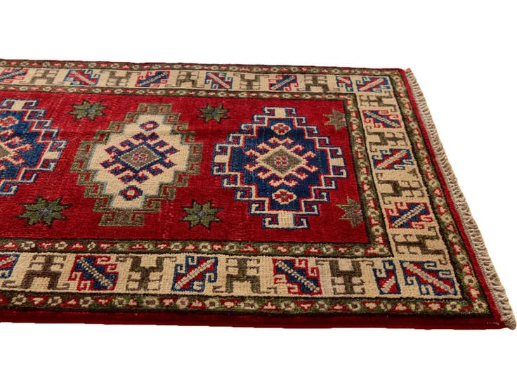 Detail image of 2' 1 x 2' 10 Hand Knotted Kazak Rug