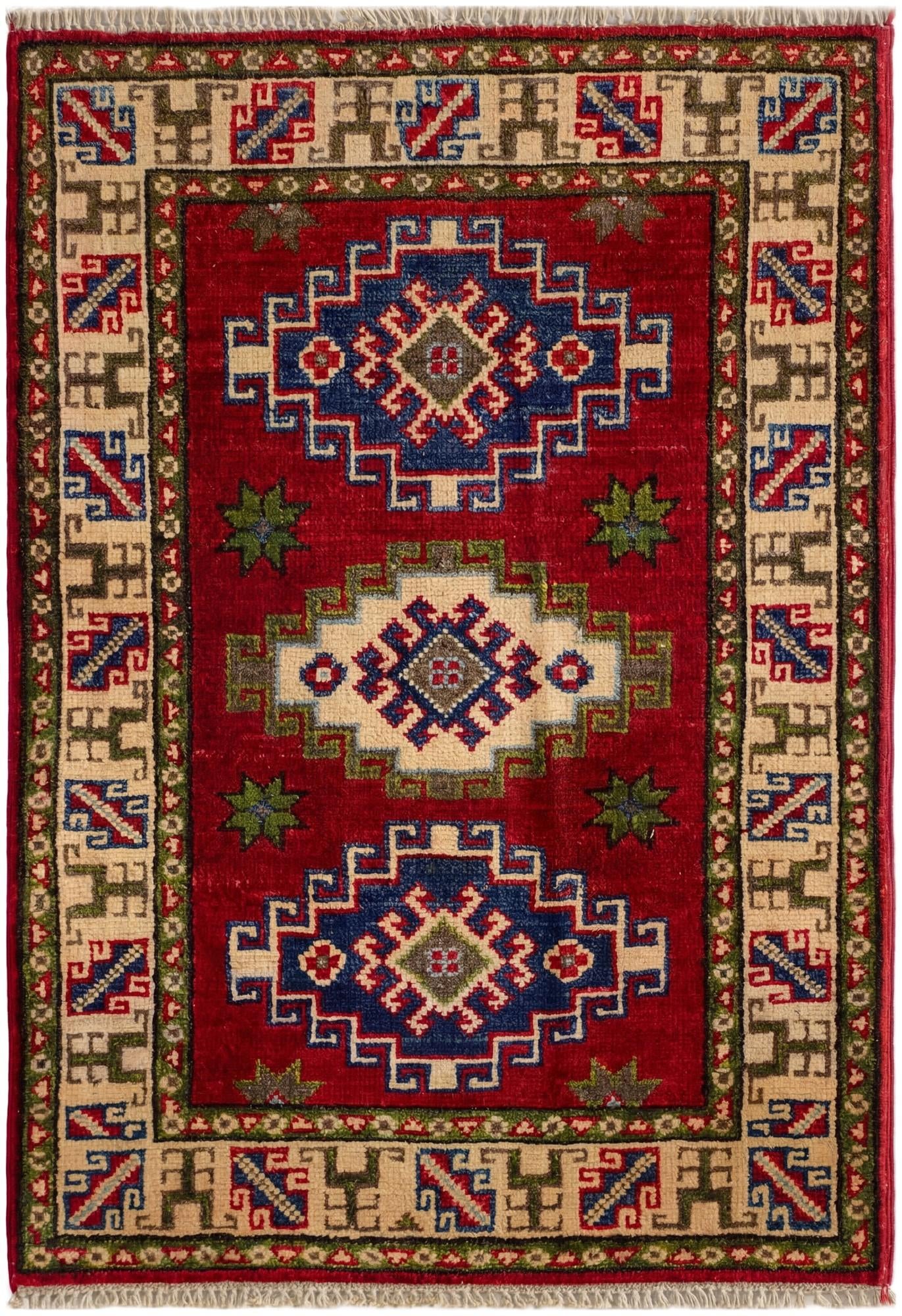 2' 1 x 2' 10 Hand Knotted Kazak Rug