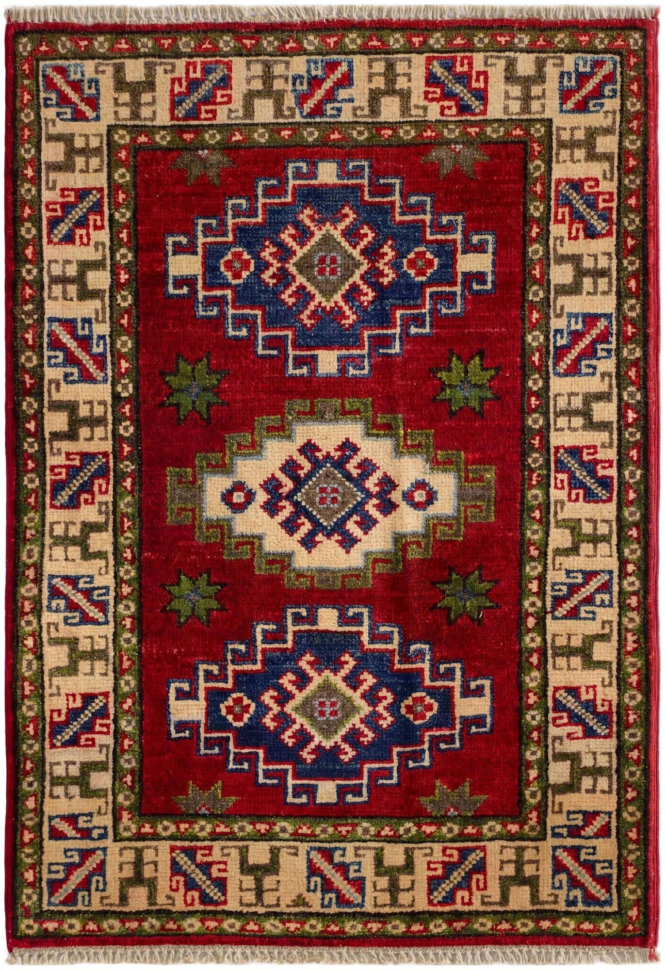 2' 1 x 2' 10 Hand Knotted Kazak Rug