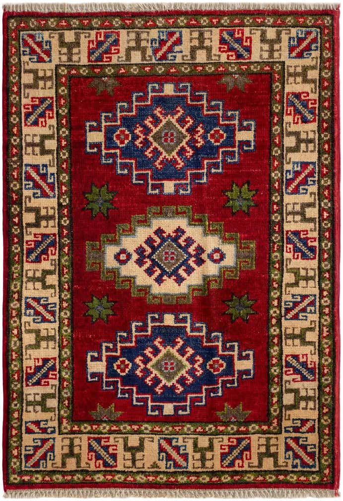2' 1 x 2' 10 Hand Knotted Kazak Rug