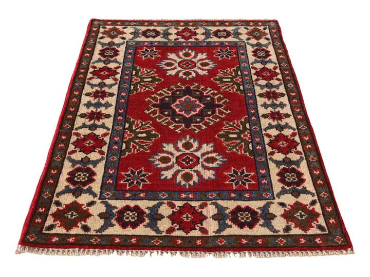 2' x 3' 1 Hand Knotted Kazak Rug