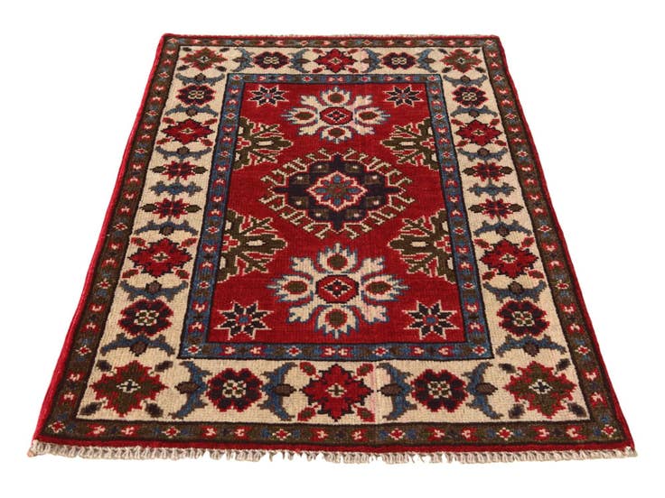 Detail image of 2' x 3' 1 Hand Knotted Kazak Rug