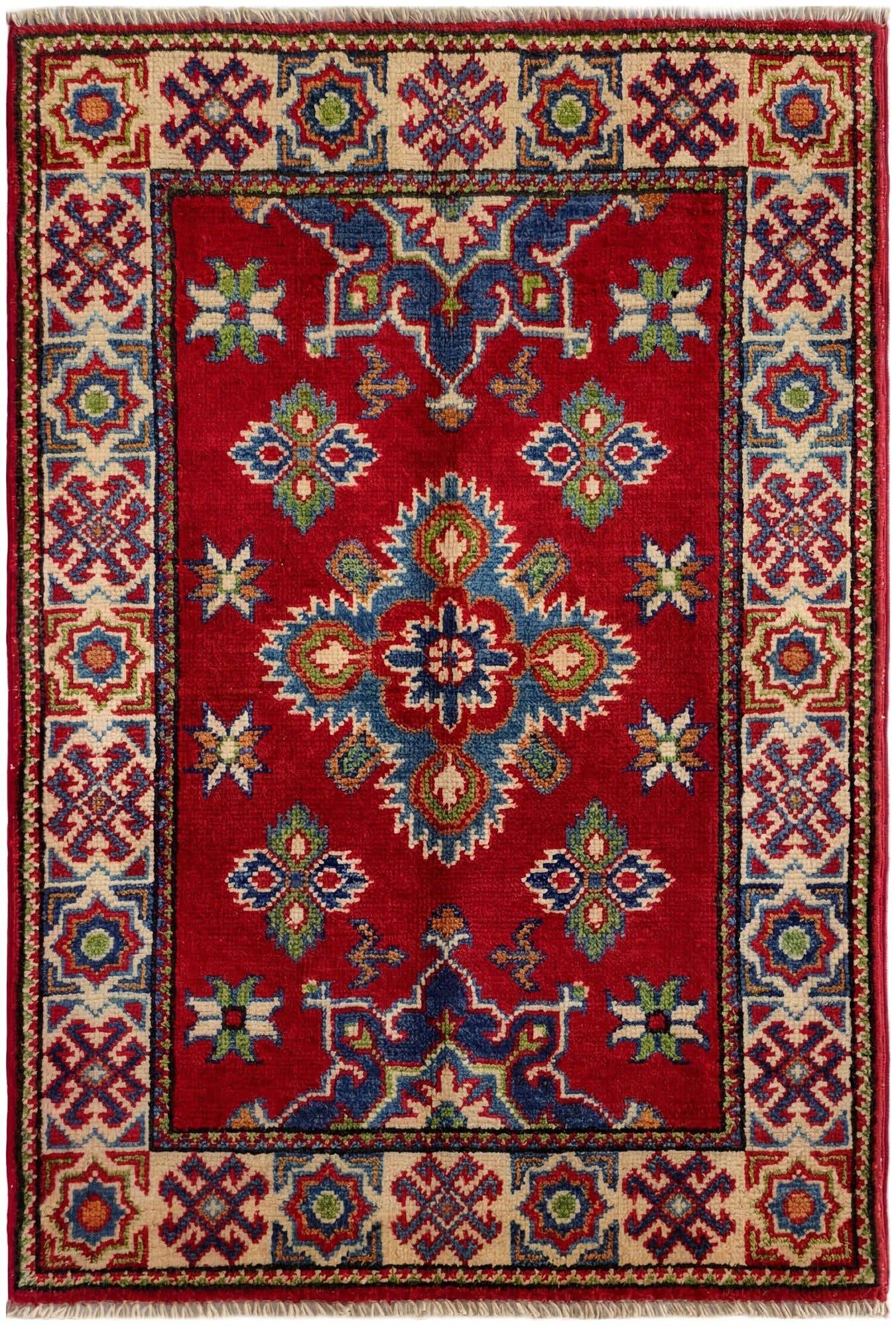 2' 2 x 3' 2 Hand Knotted Kazak Rug