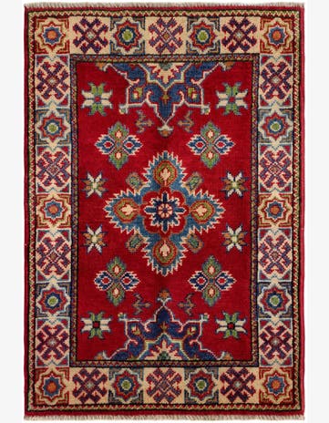2' 2 x 3' 2 Hand Knotted Kazak Rug